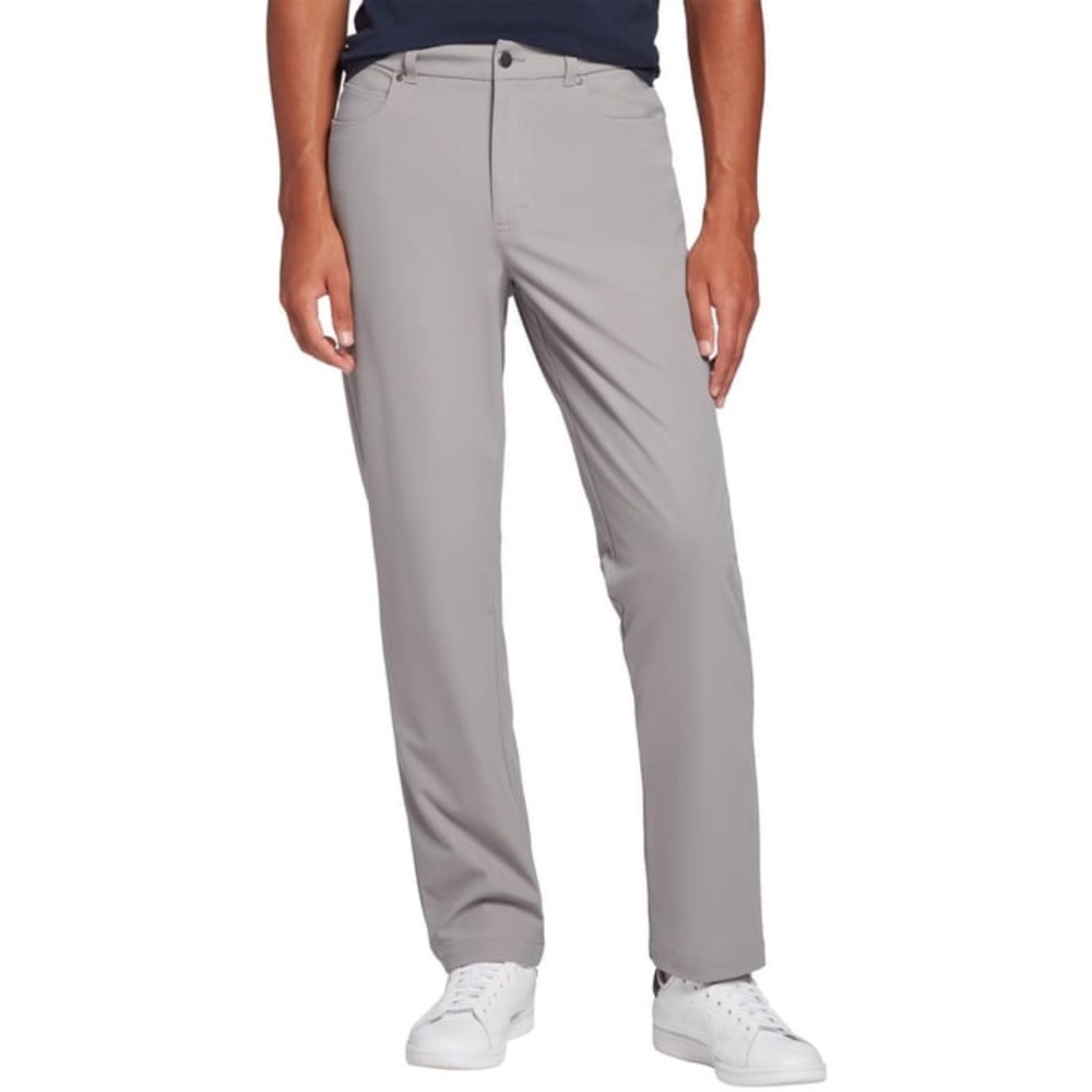 VRST Men's Limitless 5 Pocket Athletic Fit 38 Silver Shadow Pants